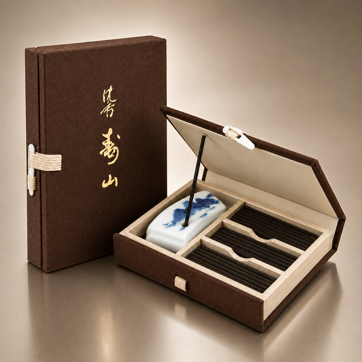 Jinkoh Juzan Aloeswood – japanische Räucherstäbchen in Geschenkbox