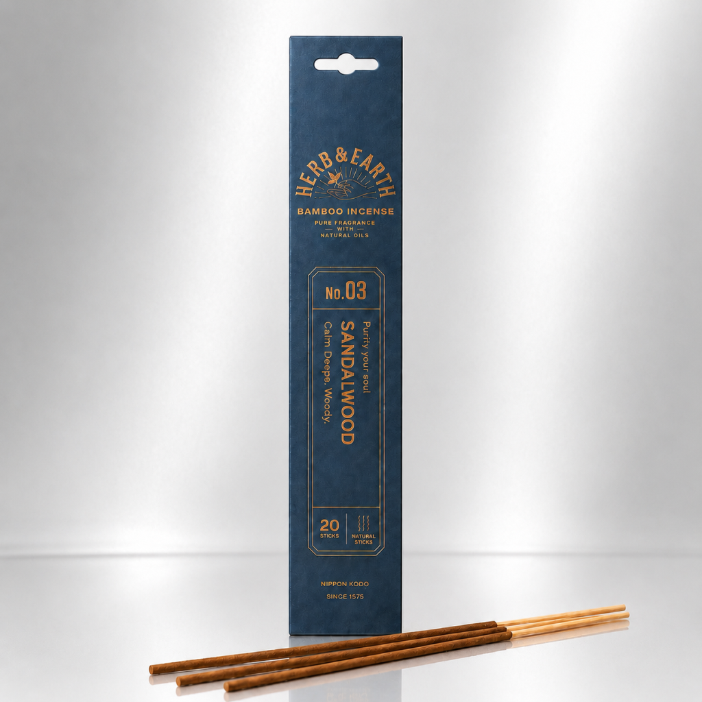 Sandalwood Herb & Earth – japanische Sandelholz-Räucherstäbchen