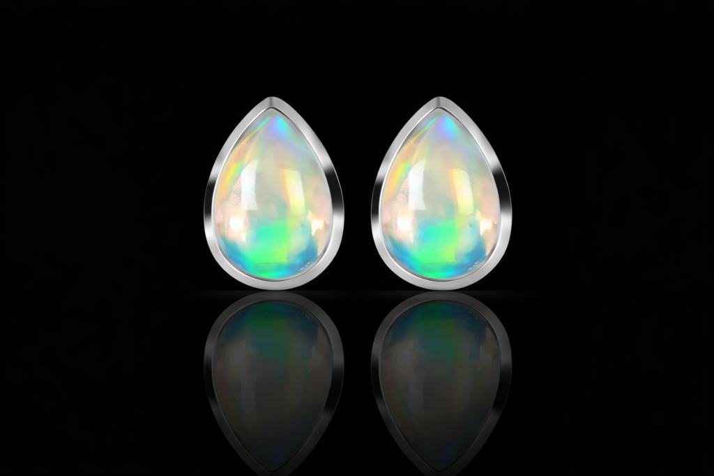 Äthiopischer Opal – Ohrstecker