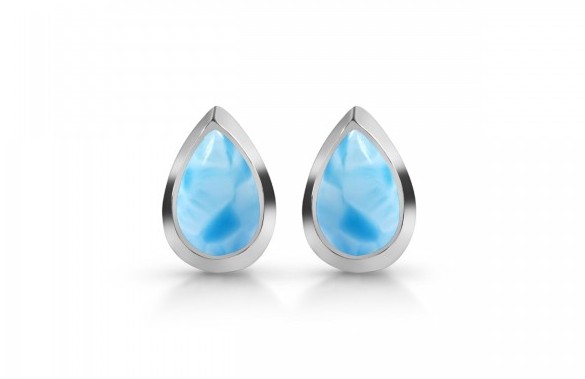 Larimar - Ohrstecker