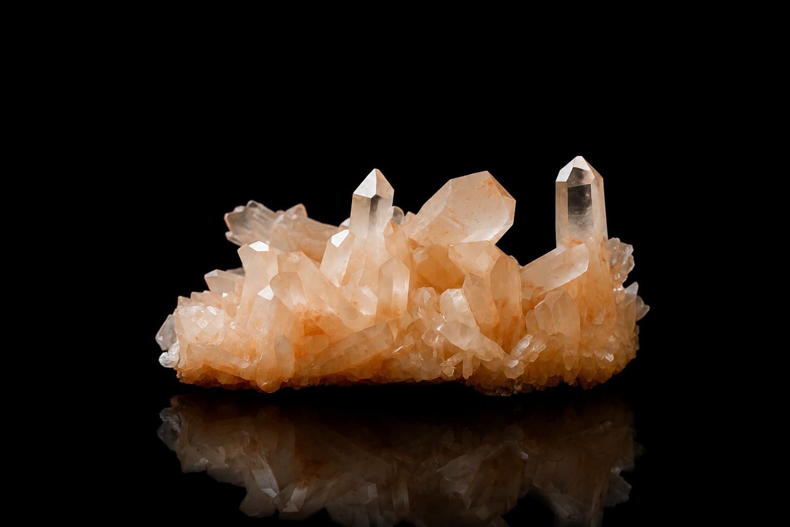Himalaya-Bergkristall mit feiner Eiseninklusion