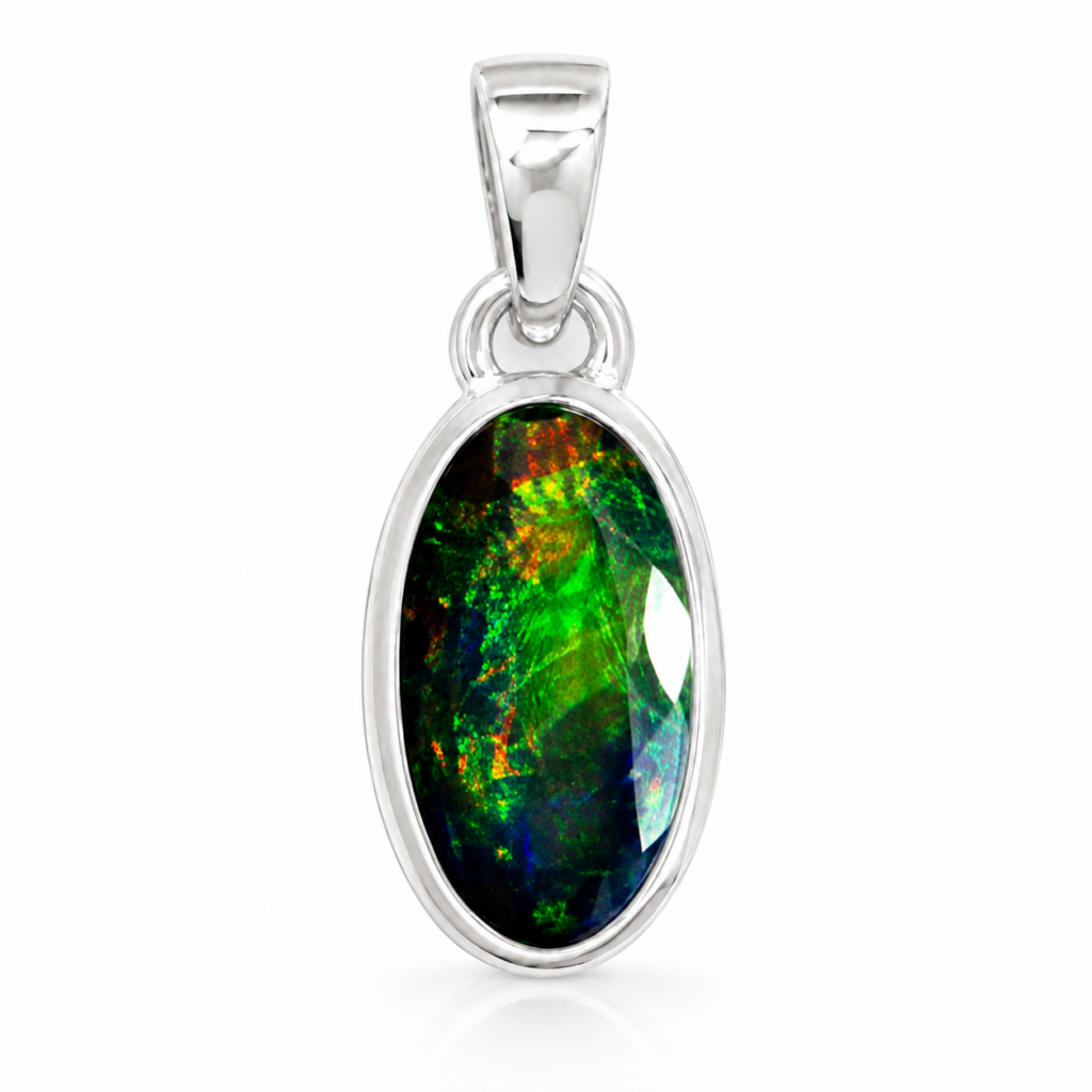Schwarzer Chalama Opal - Anhänger